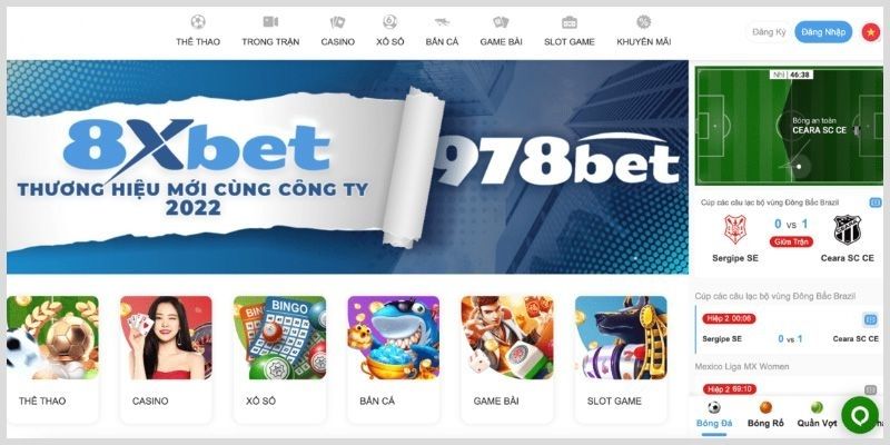 Link dẫn chính thức vào trang chủ nhà cái 8XBET